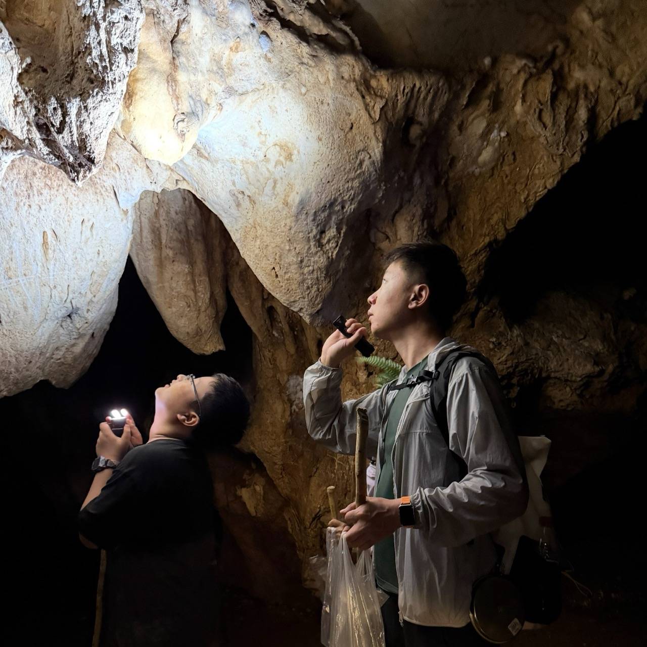 A rainforest cave entrance near Jinuo Mountain